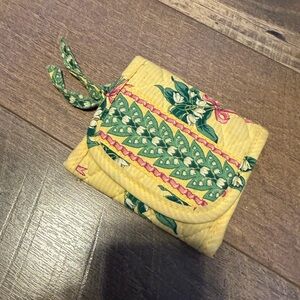 Vera Bradley Yellow Floral Quilted Wallet